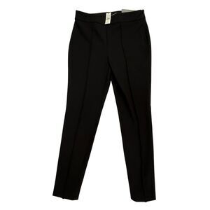 NEW Talbots High Waist Skinny Ankle Pants Size 0 Petite Black Dress Seamed Front